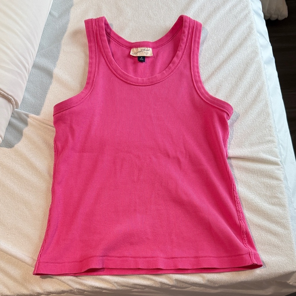 Pink Sleeveless Tank Top